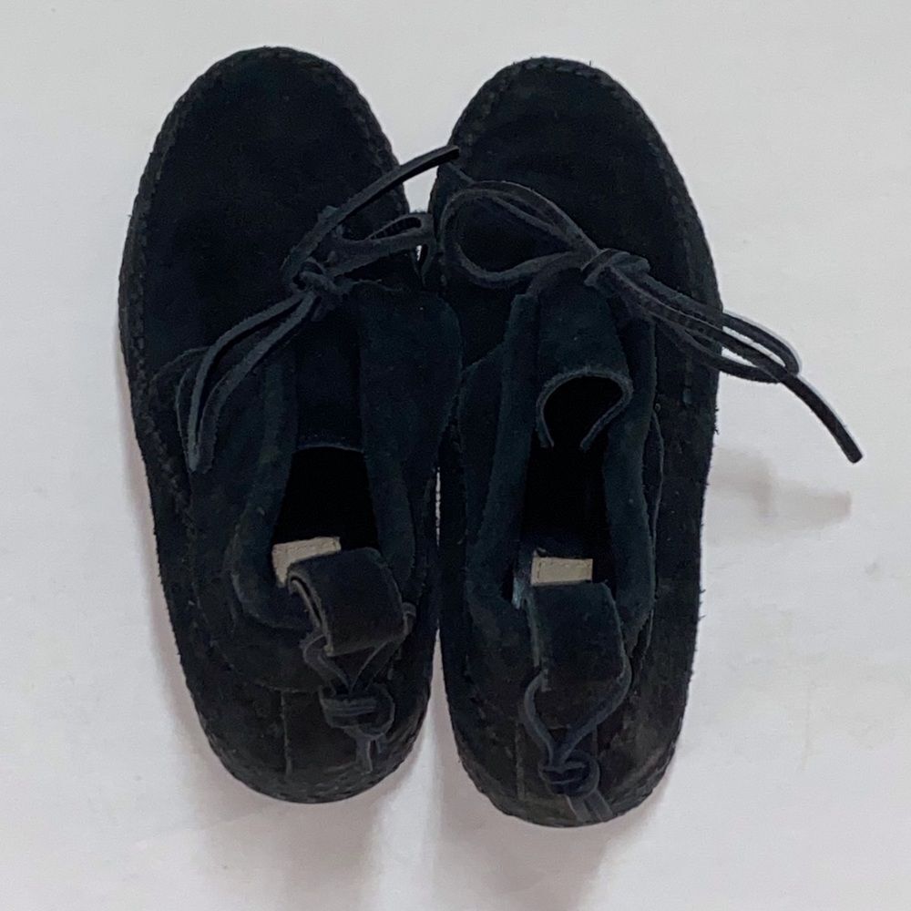 UGG S/N 1094814 Woodlyn Black Suede Loafers with Shearling Lining Size 7USA - Picture 5 of 14